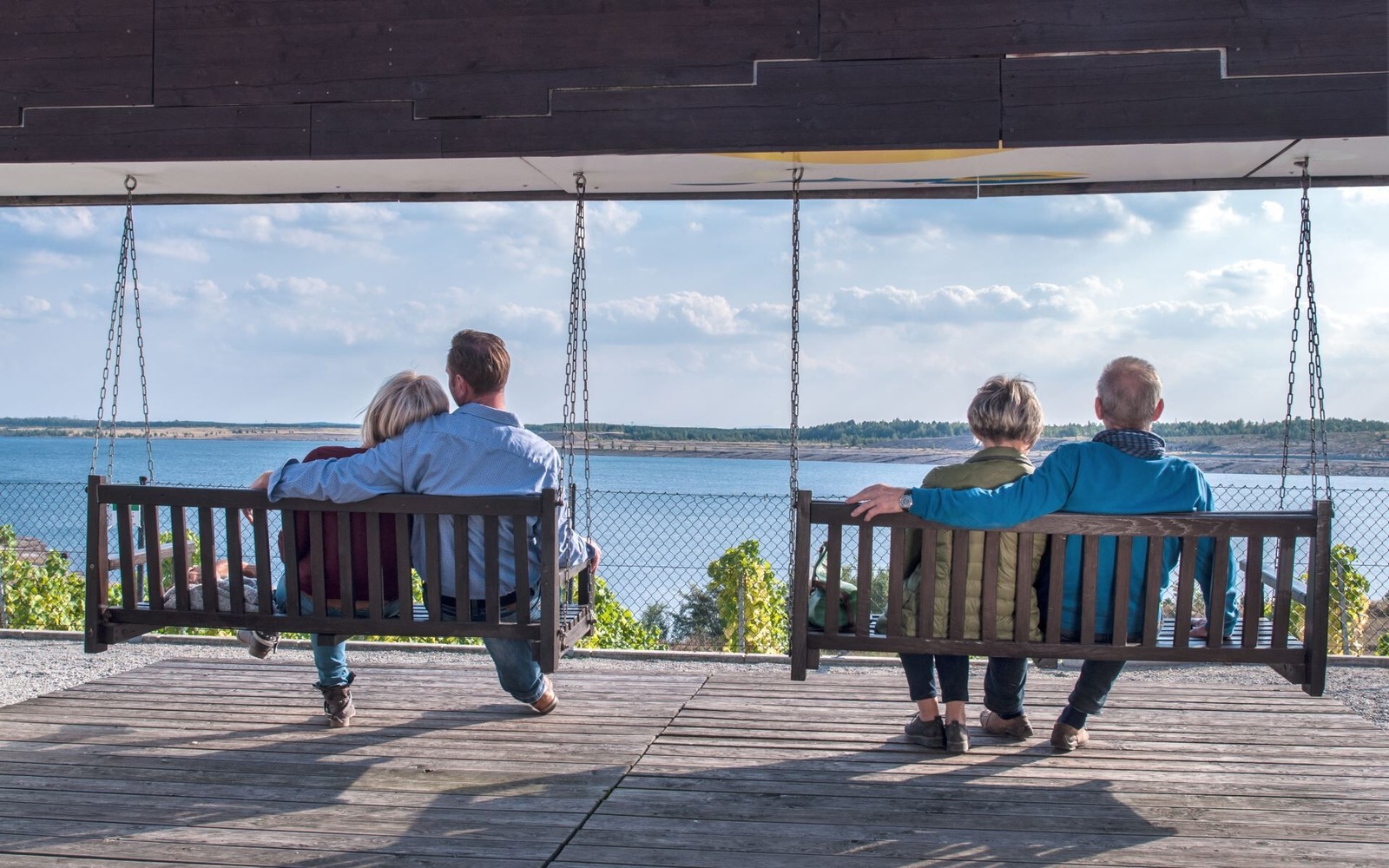 IBA-Terrassen - Schaukel, Foto: Nada Quenzel, Lizenz: Tourismusverband Lausitzer Seenland