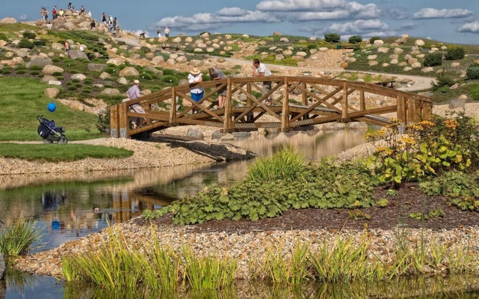 Park bludných kamenů Nochten, Foto: H. P. Berwig, Lizenz: Förderverein Findlingspark