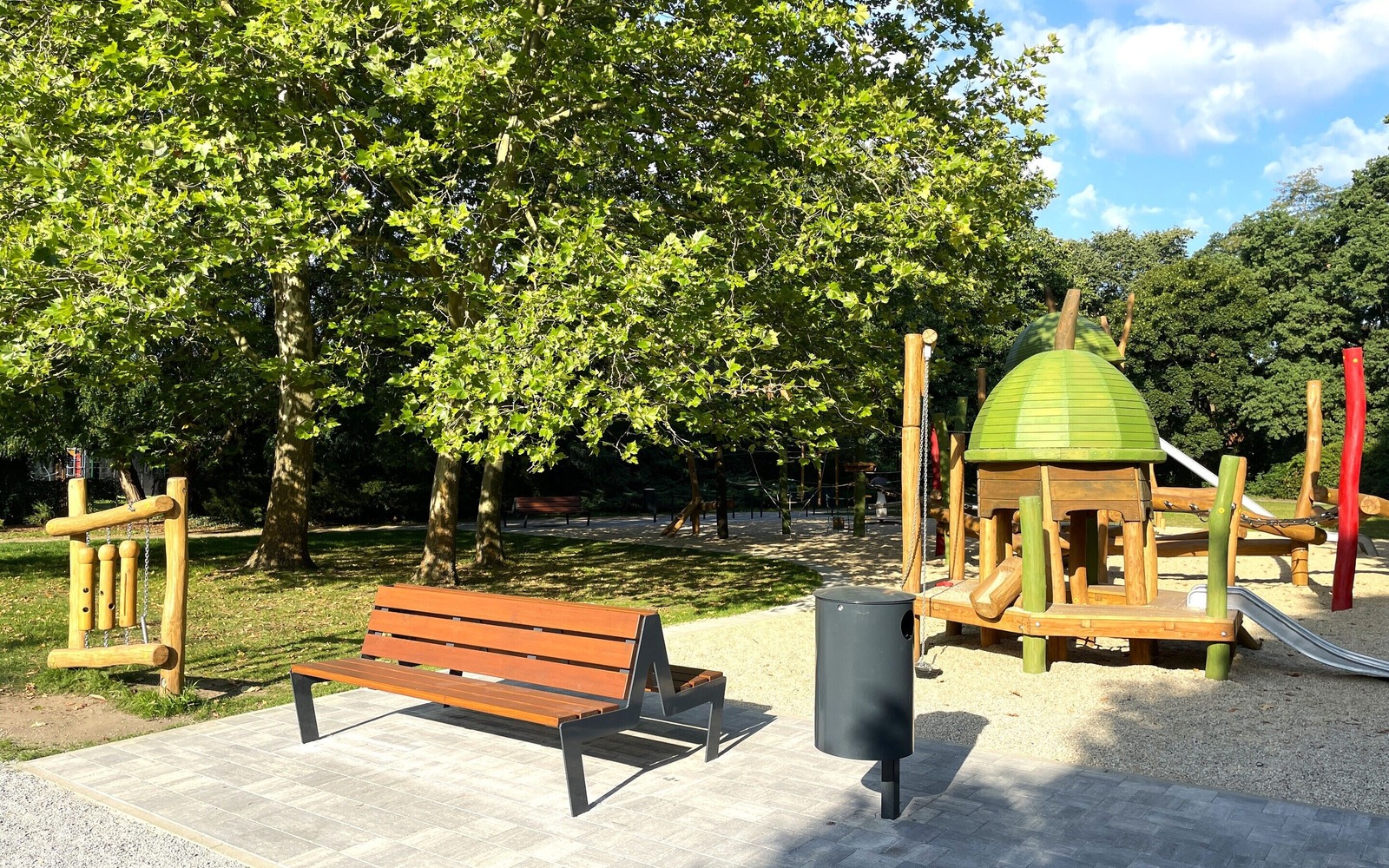 Sitz- und Spielmöglichkeiten, Foto: Natalie Schmidt, Lizenz: Tourismusverband Lausitzer Seenland e.V.